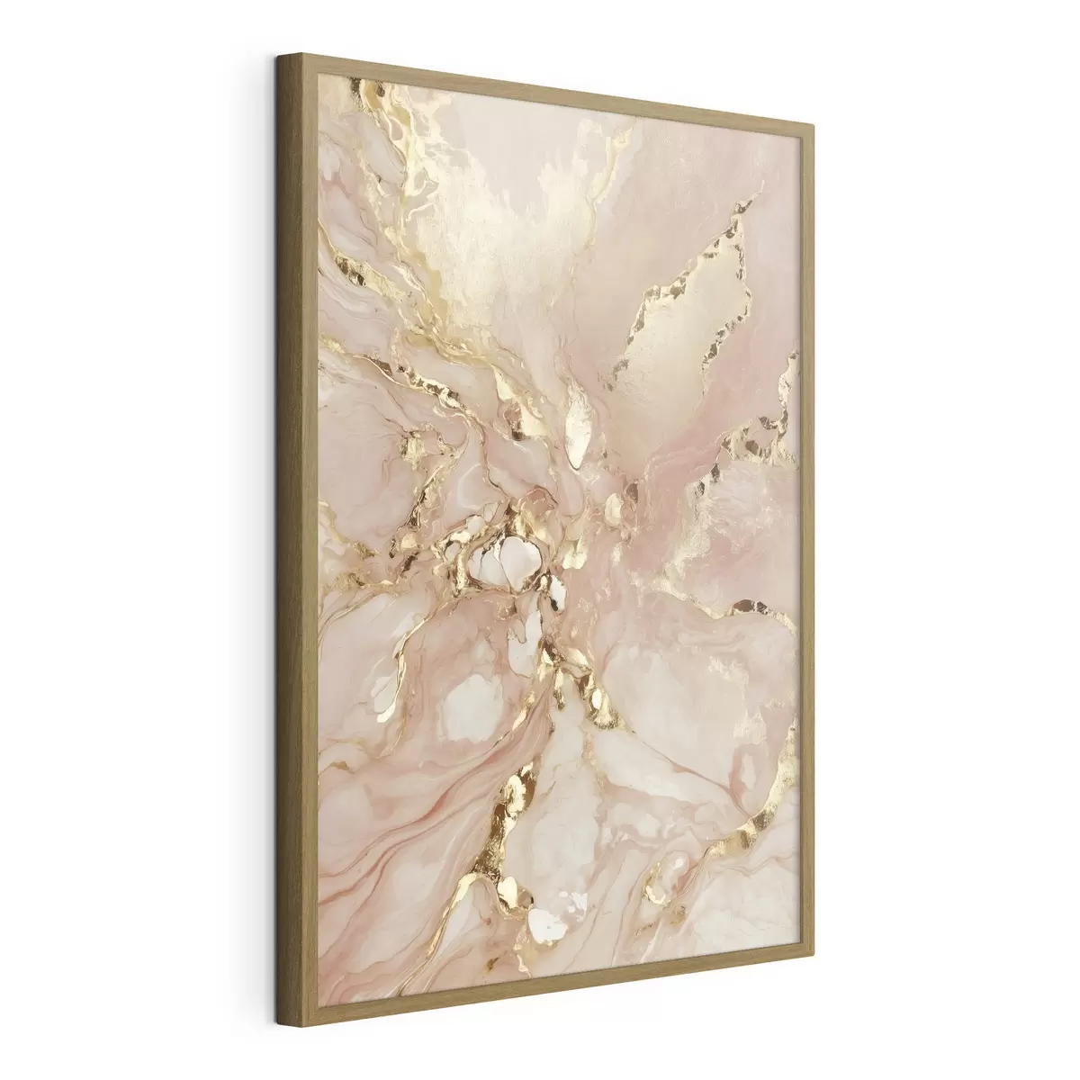 Poster Patrones abstractos en rosa y blanco con detalles decorativos. f47273