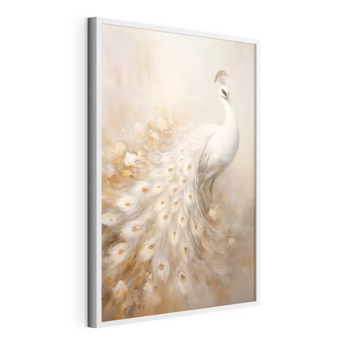 Poster Pájaro ligero con cola larga en tonos claros. f47309