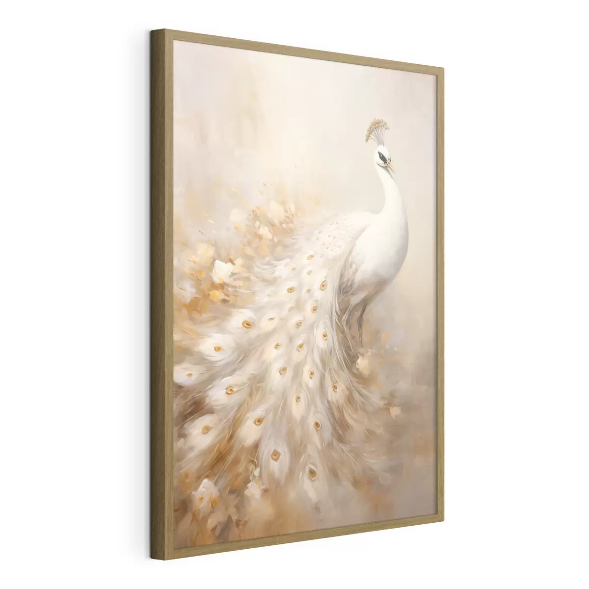 Poster Pájaro ligero con cola larga en tonos claros. f47309