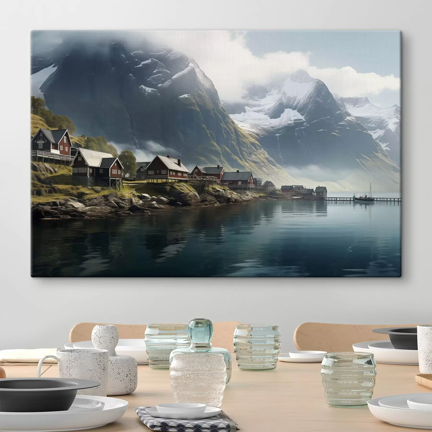 murales de pared Lago en Noruega s47819