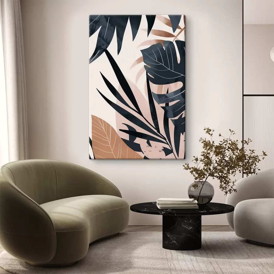 murales de pared Variedad de hojas tropicales s47822