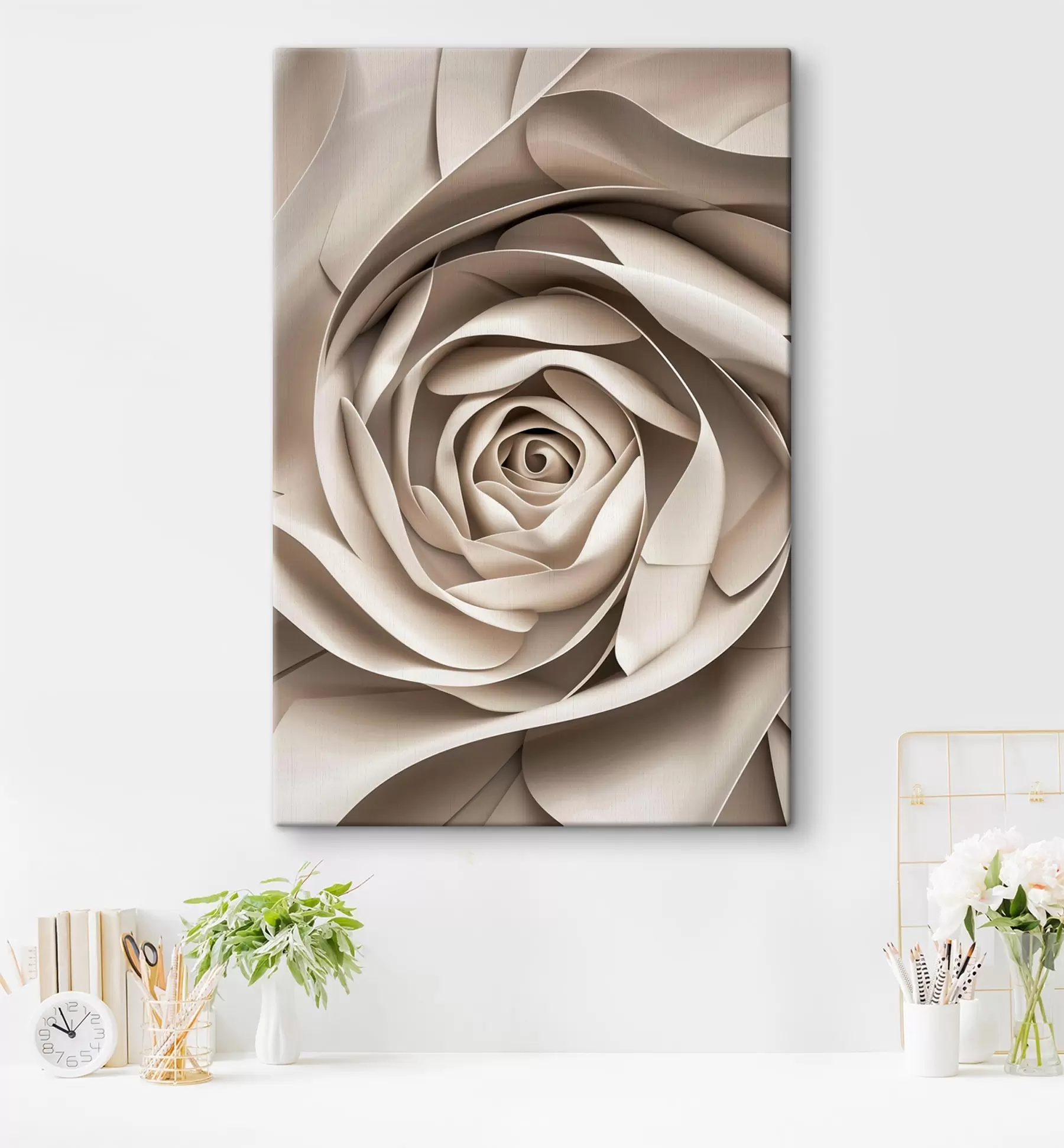 murales de pared Rosa abstracta grande s47825