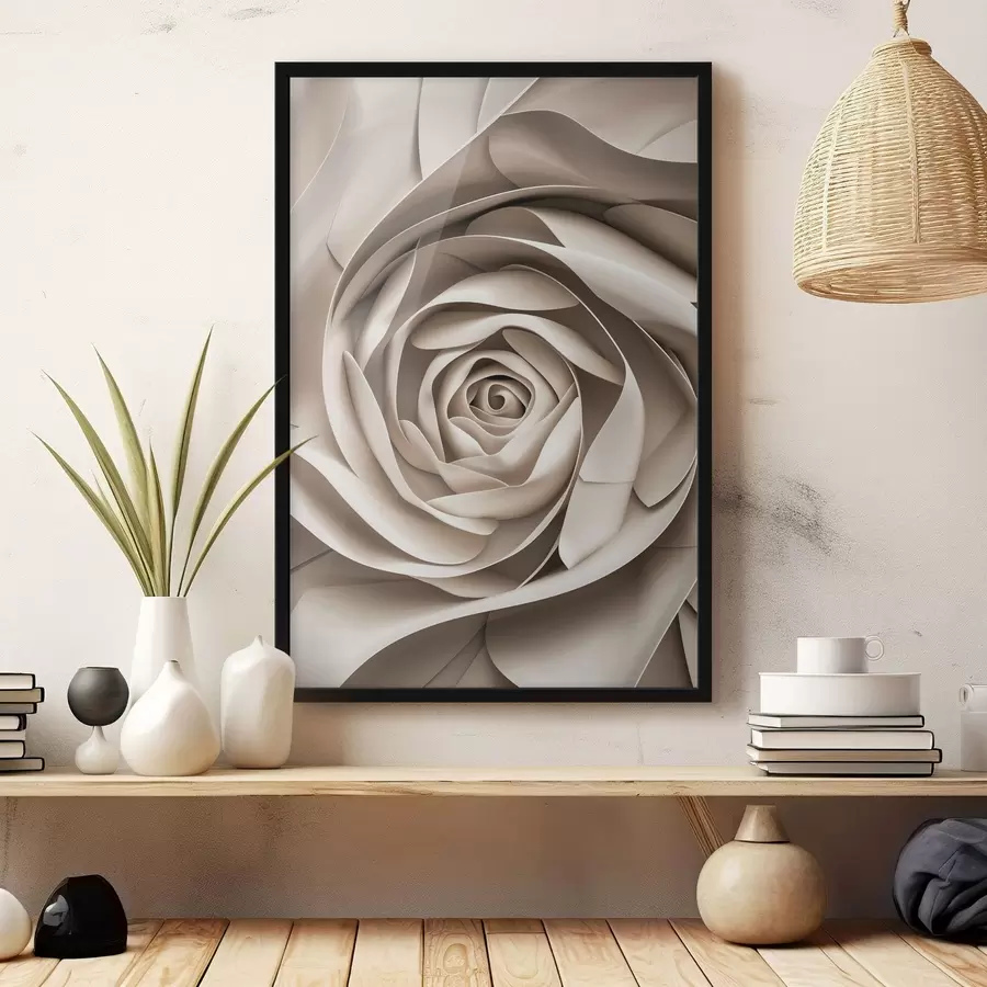 murales de pared Rosa abstracta grande f47825