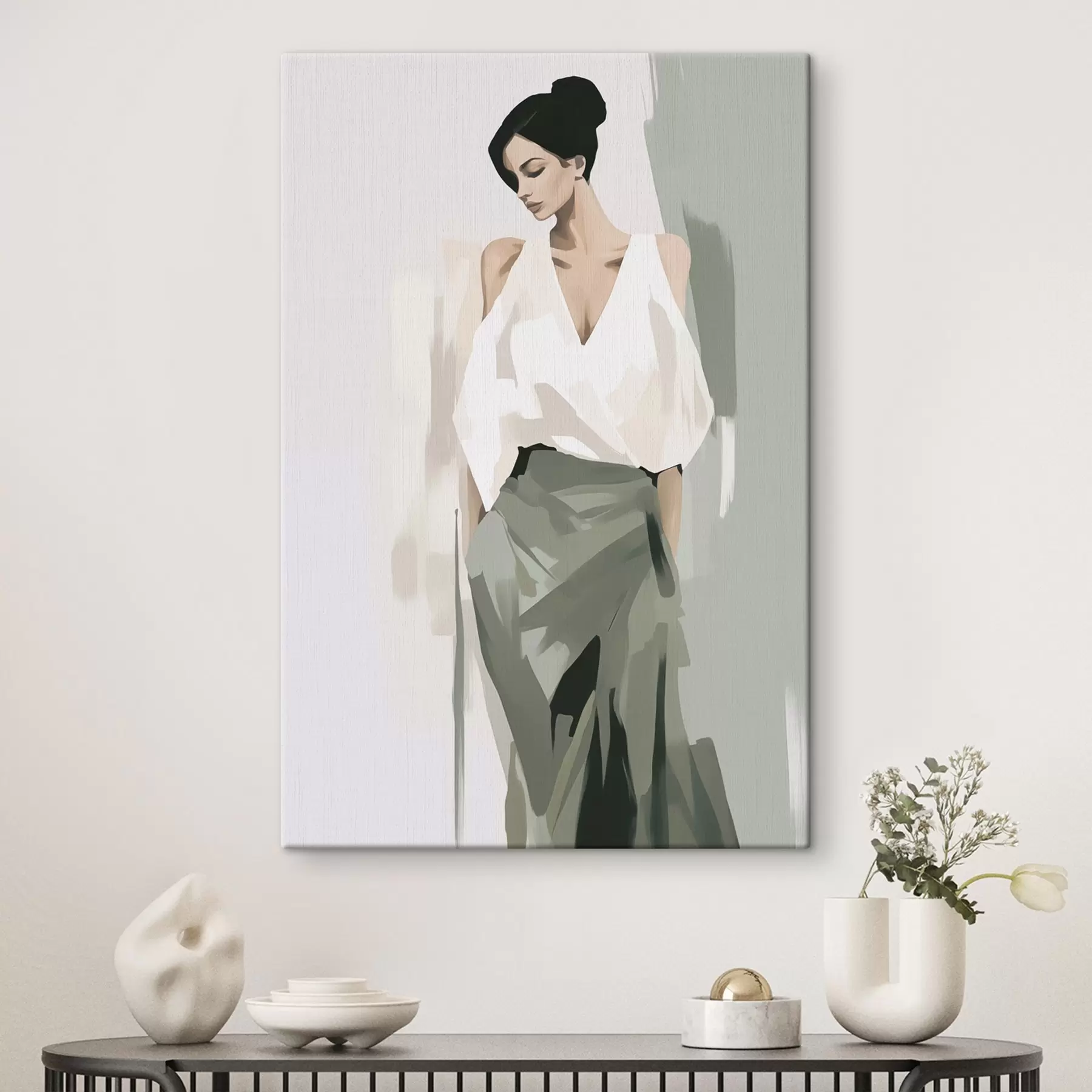 murales de pared Mujer joven s47798