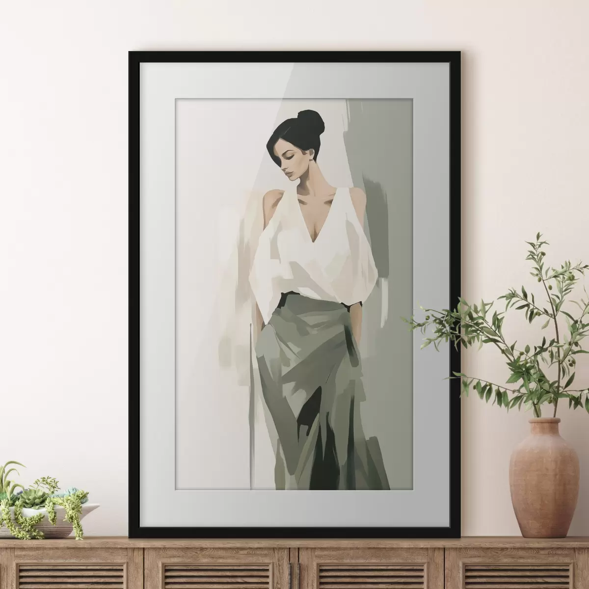 Poster Mujer joven f47798