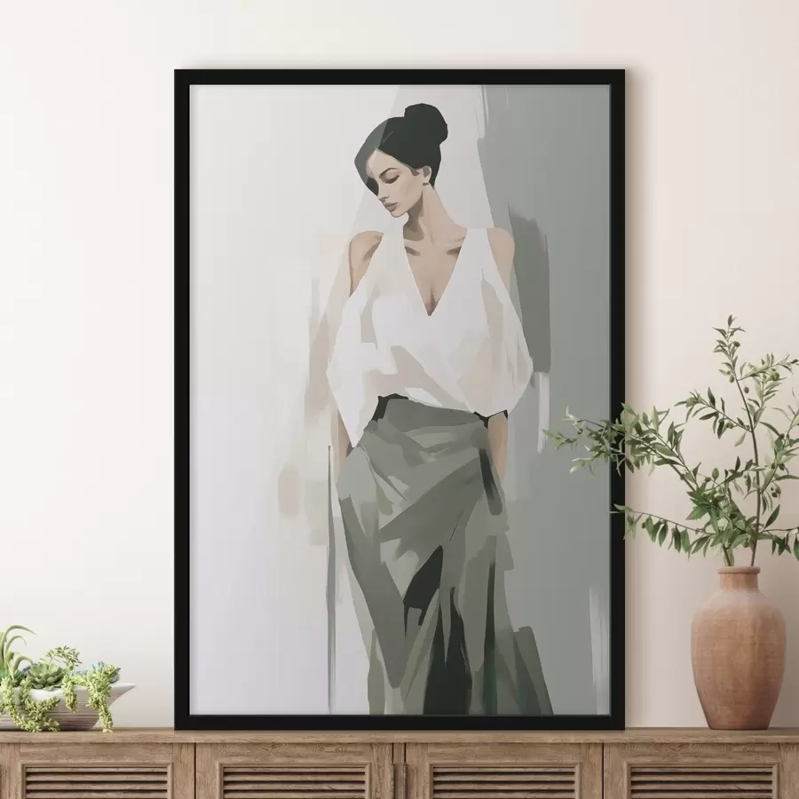 murales de pared Mujer joven f47798