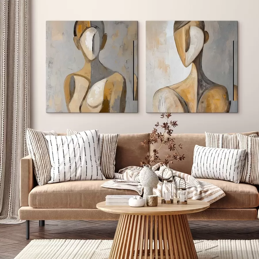 murales de pared Figura femenina abstracta m30017