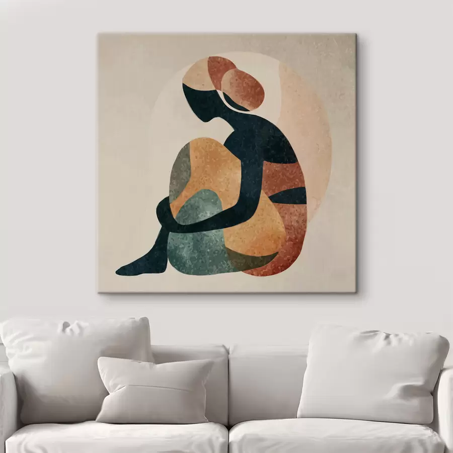 murales de pared Figura humana abstracta s47839