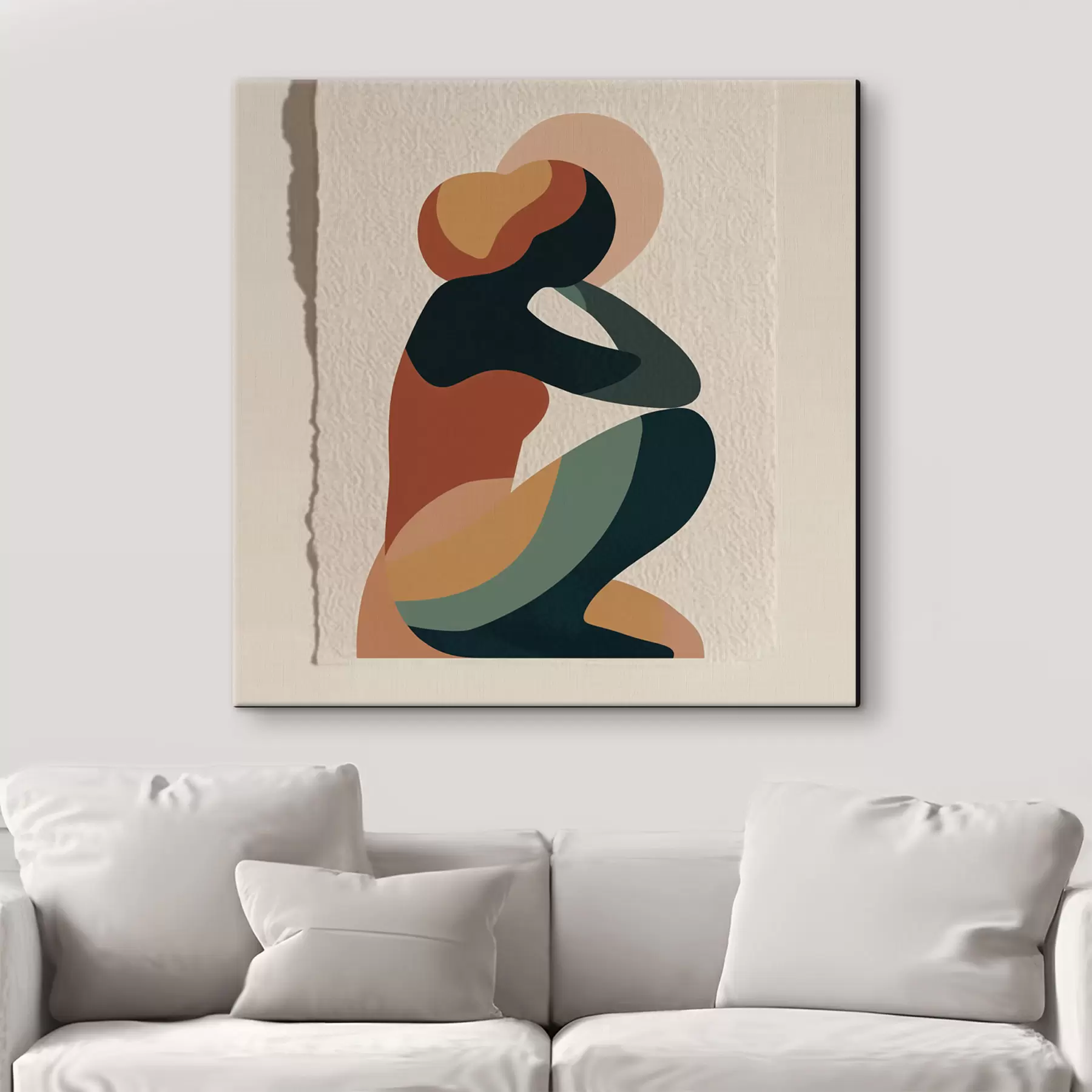 murales de pared Figura humana sentada s47840