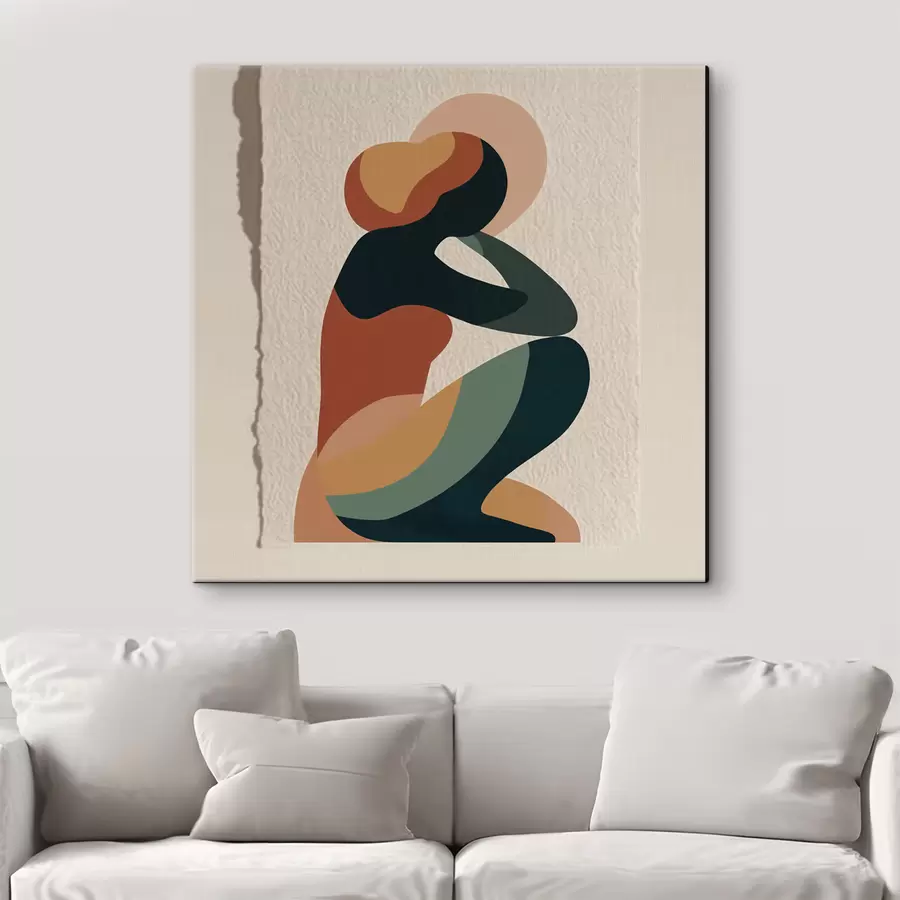 murales de pared Figura humana sentada s47840