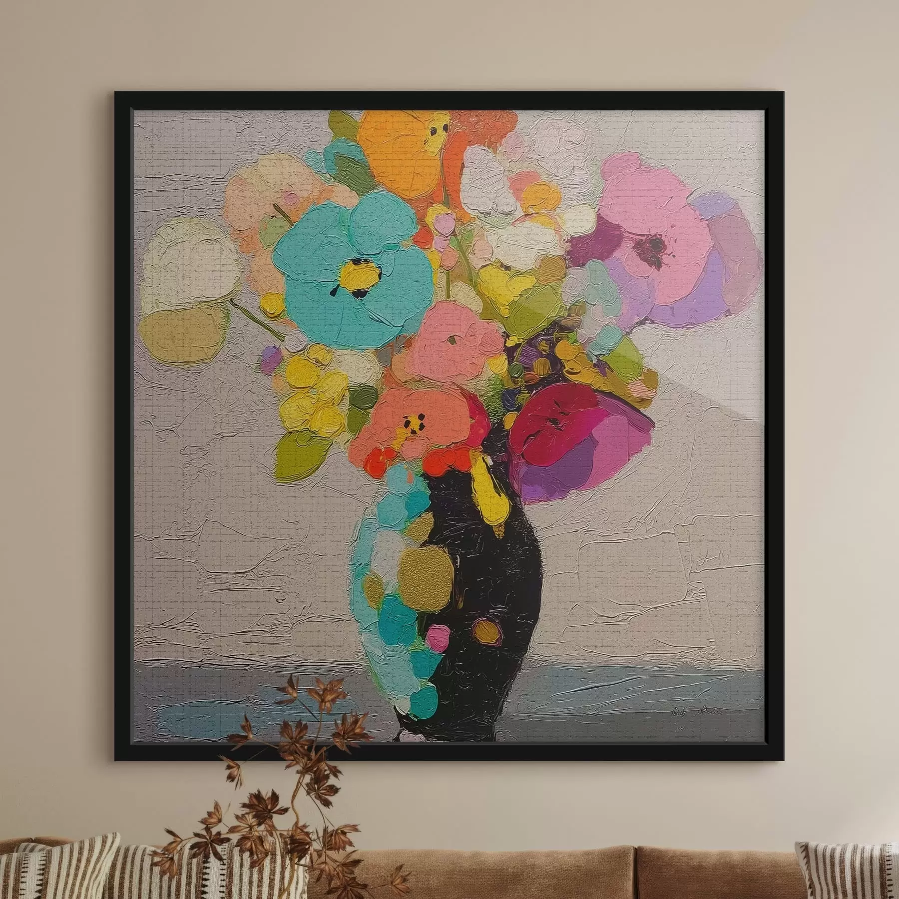 murales de pared Arreglo floral en jarrón f47826