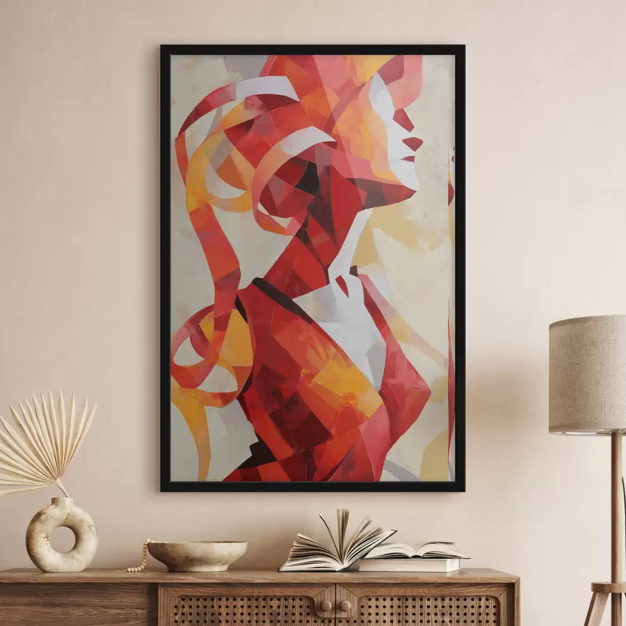 murales de pared Retrato abstracto de mujer f47832