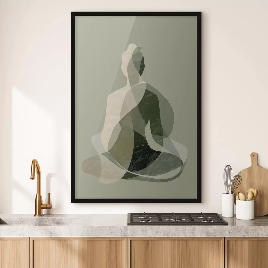 murales de pared Figura de yoga f47836