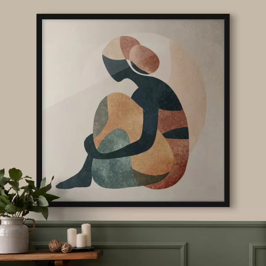 murales de pared Figura humana abstracta f47839