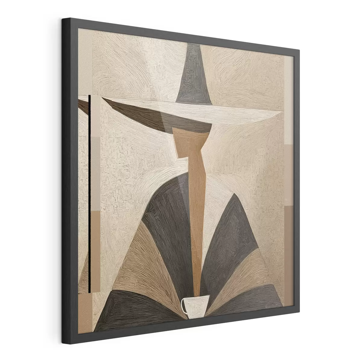 Poster Retrato abstracto con sombrero f47842
