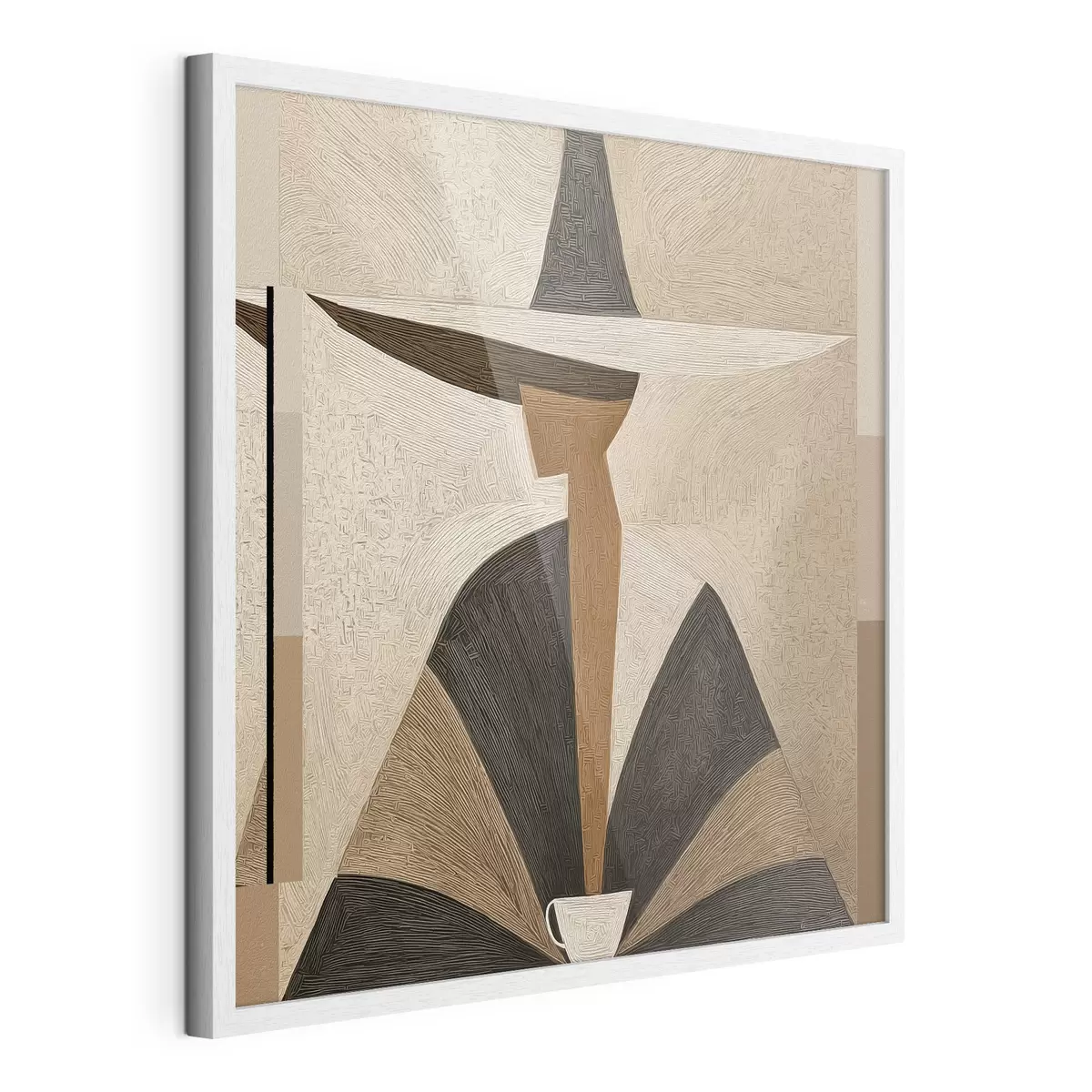 Poster Retrato abstracto con sombrero f47842