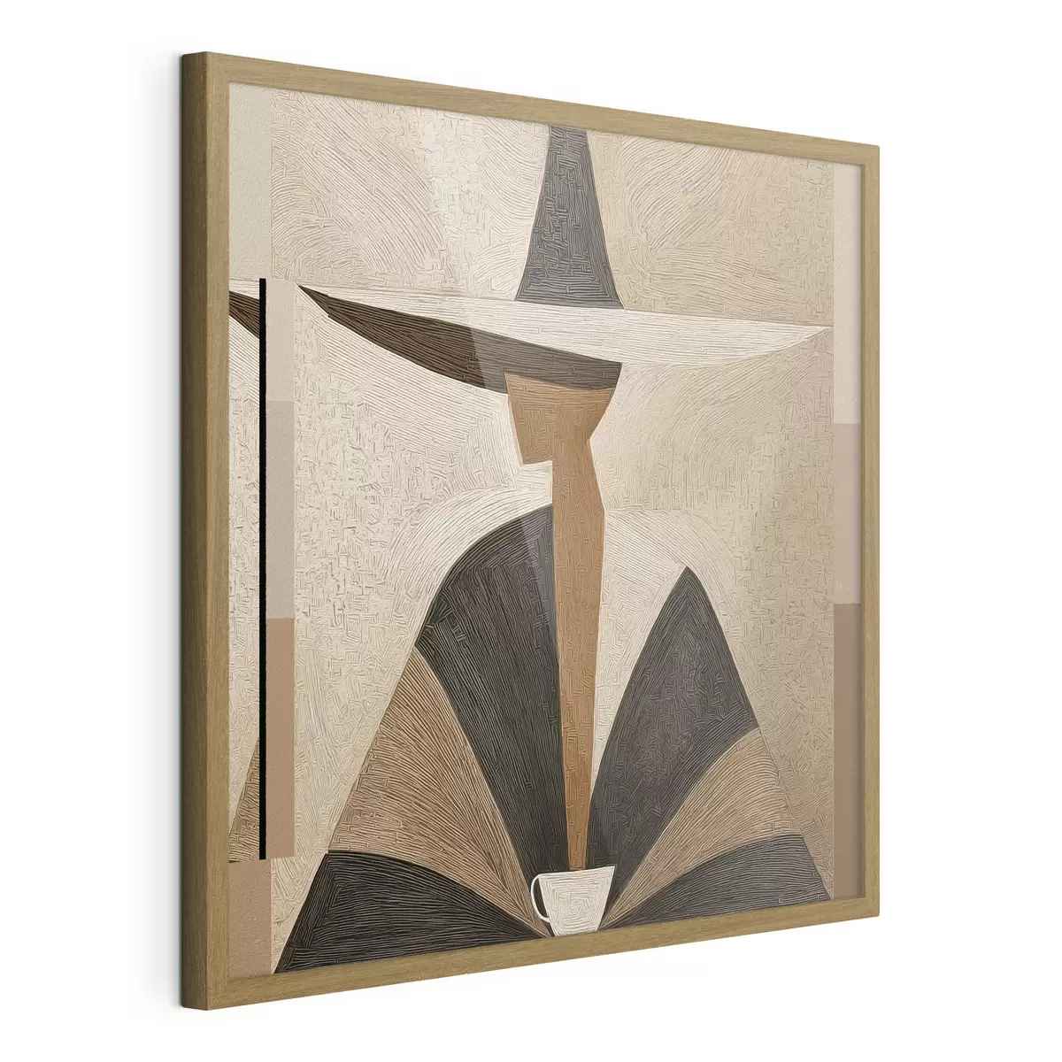 Poster Retrato abstracto con sombrero f47842