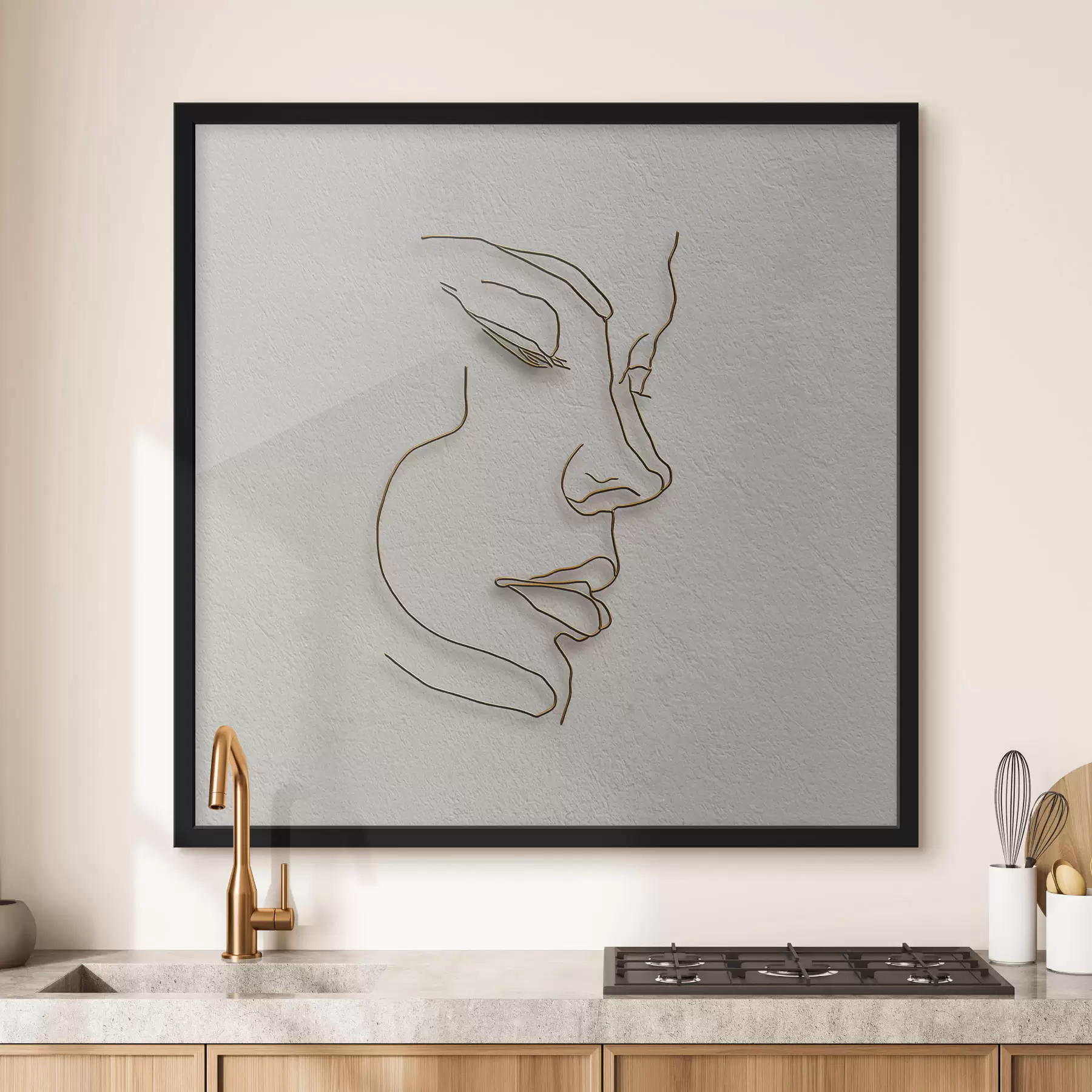 murales de pared Retrato esquemático f47847