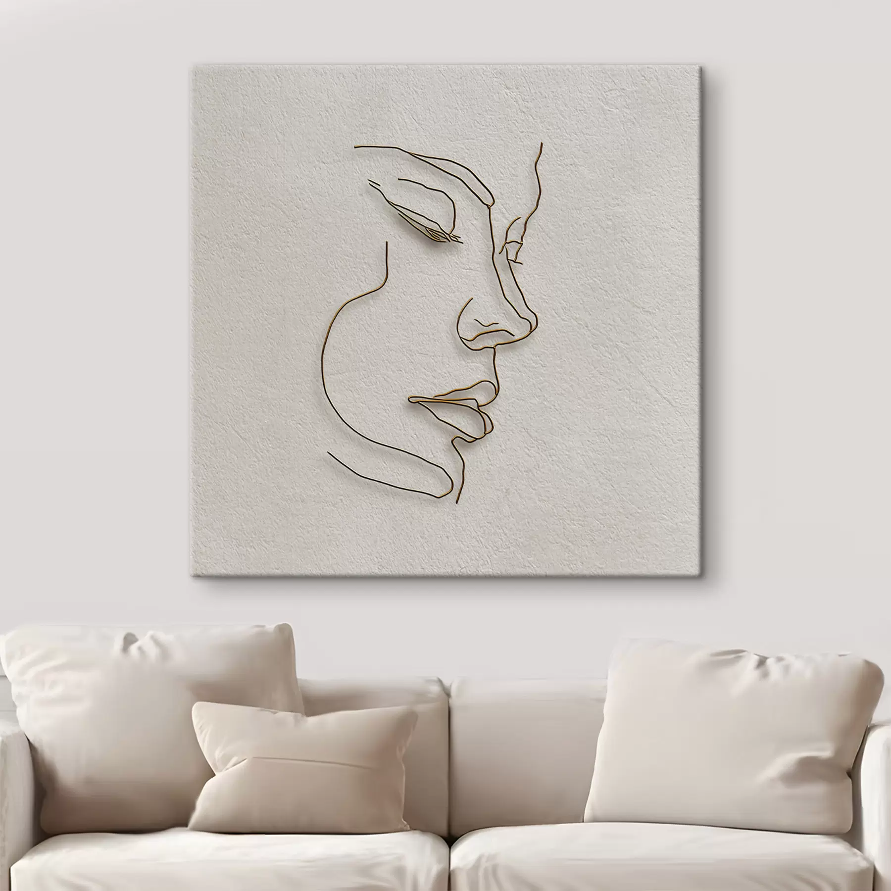 murales de pared Retrato esquemático s47847