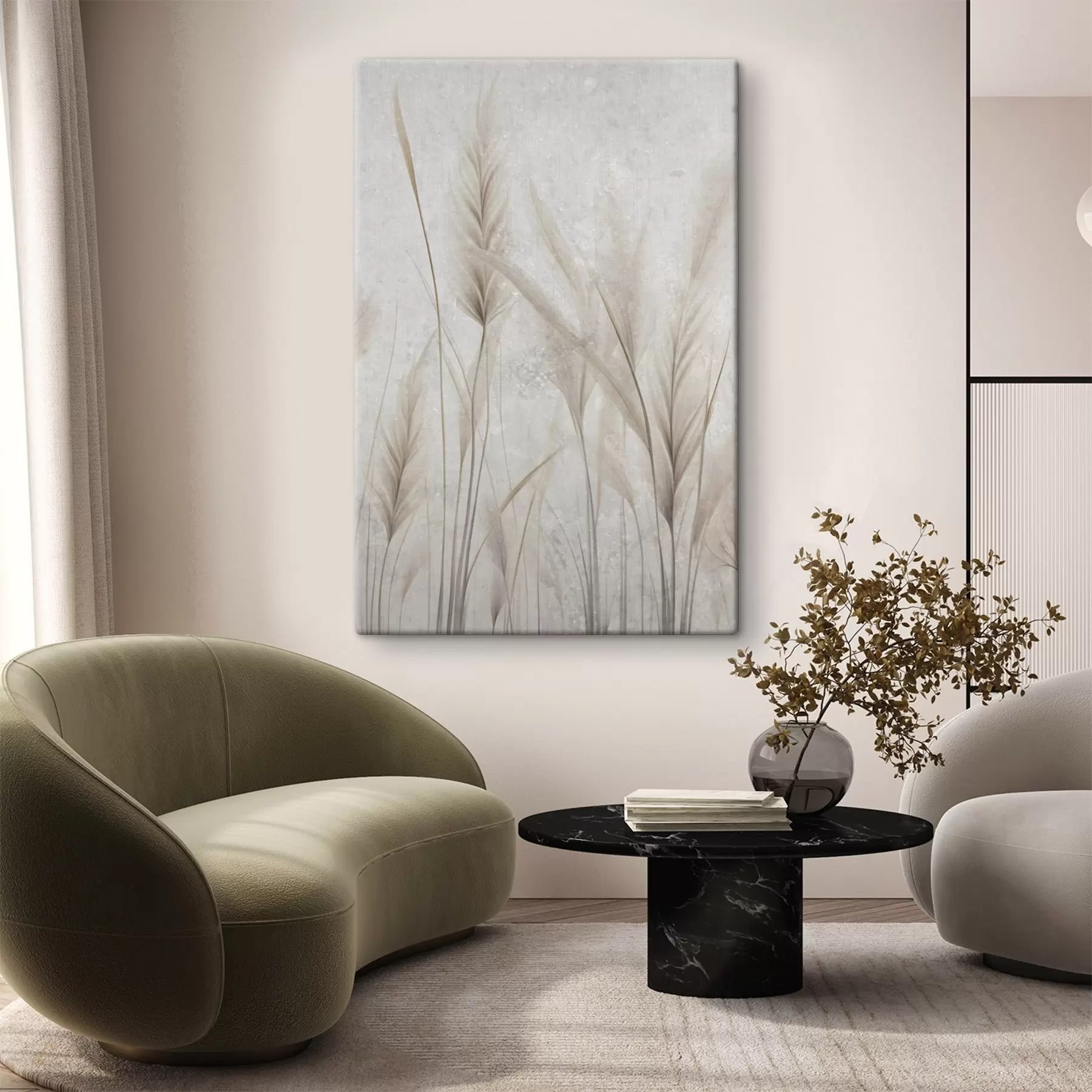 murales de pared Flores silvestres sobre un fondo envejecido s47854