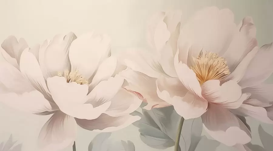 murales de pared Peonías w05077