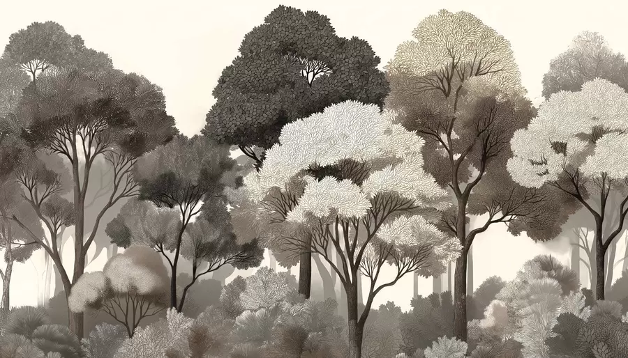 murales de pared Bosque caducifolio w05198