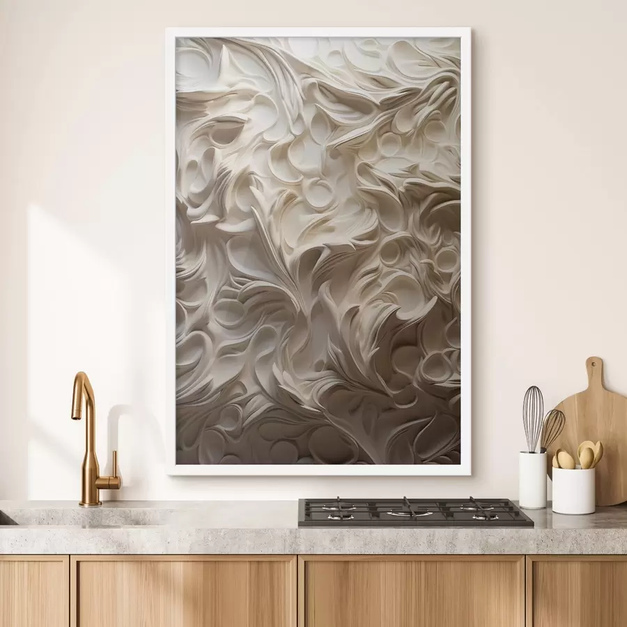 murales de pared Hermosos patrones, escultura de imitación f47902