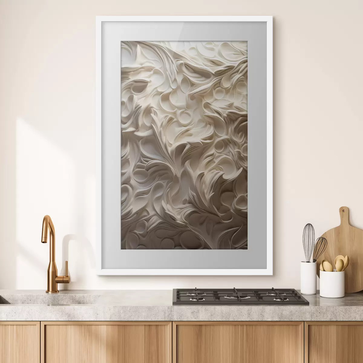 Poster Hermosos patrones, escultura de imitación f47902