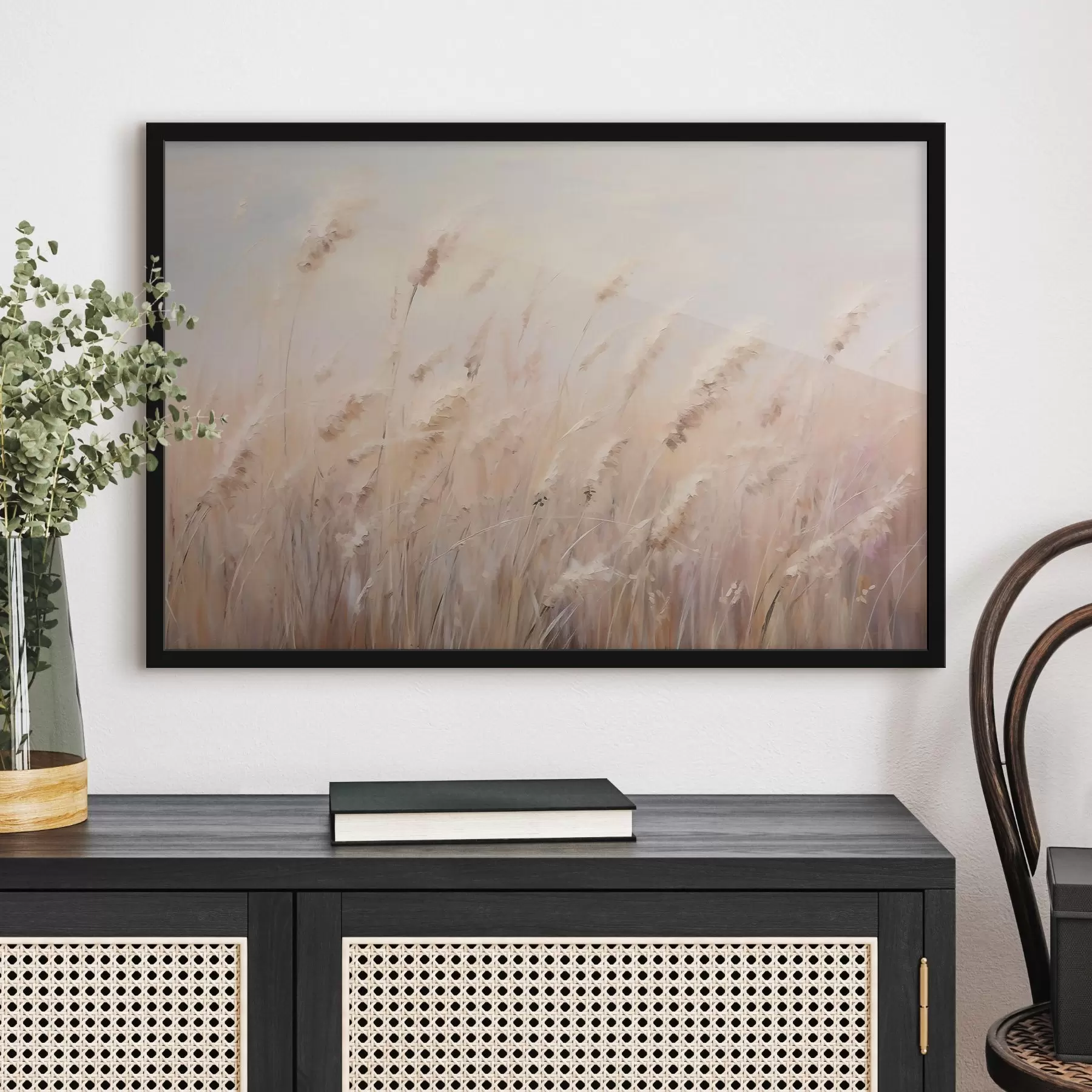 murales de pared Espiguillas, imitación de pintura al óleo f47889