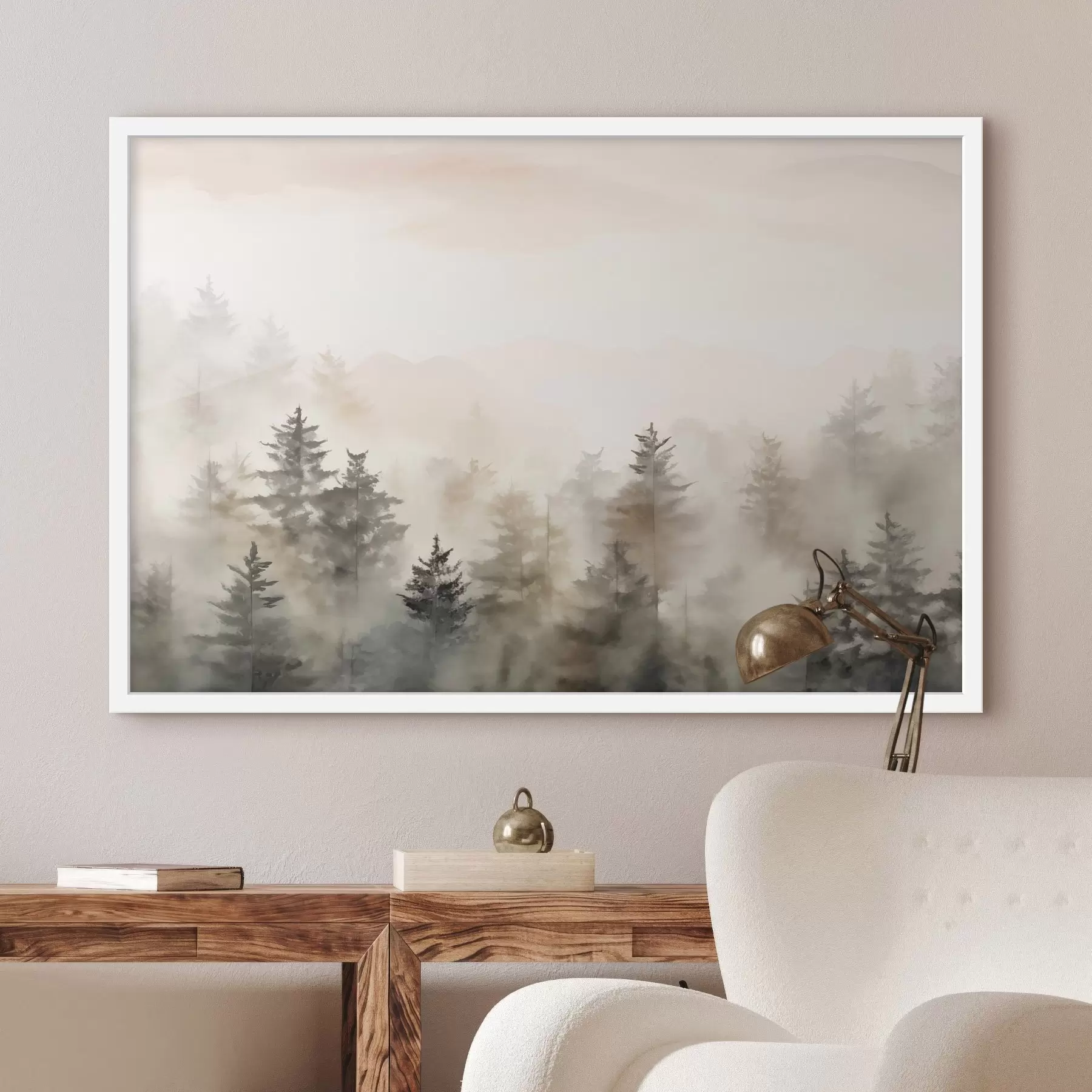 murales de pared Bosque en acuarela, imitación f47885