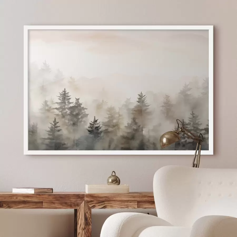 murales de pared Bosque en acuarela, imitación f47885