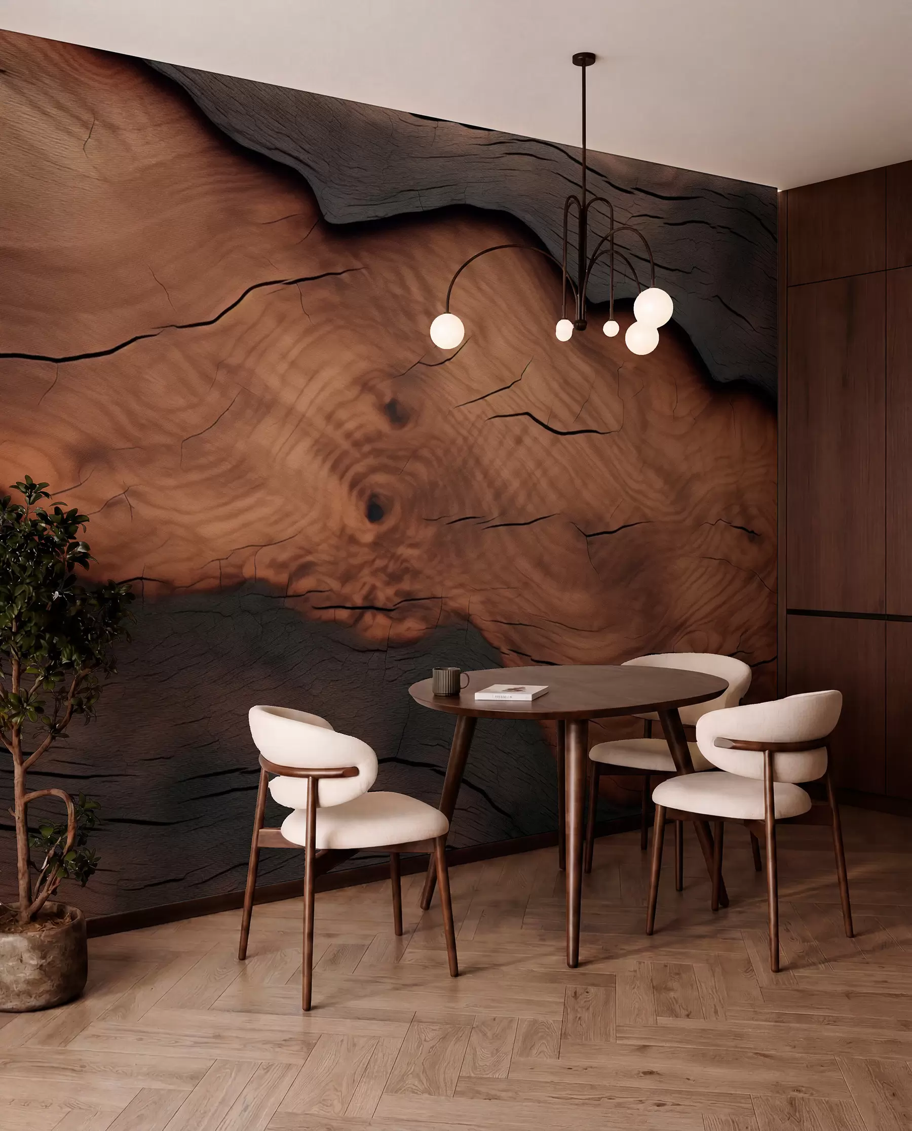 murales de pared Capas de madera w09705