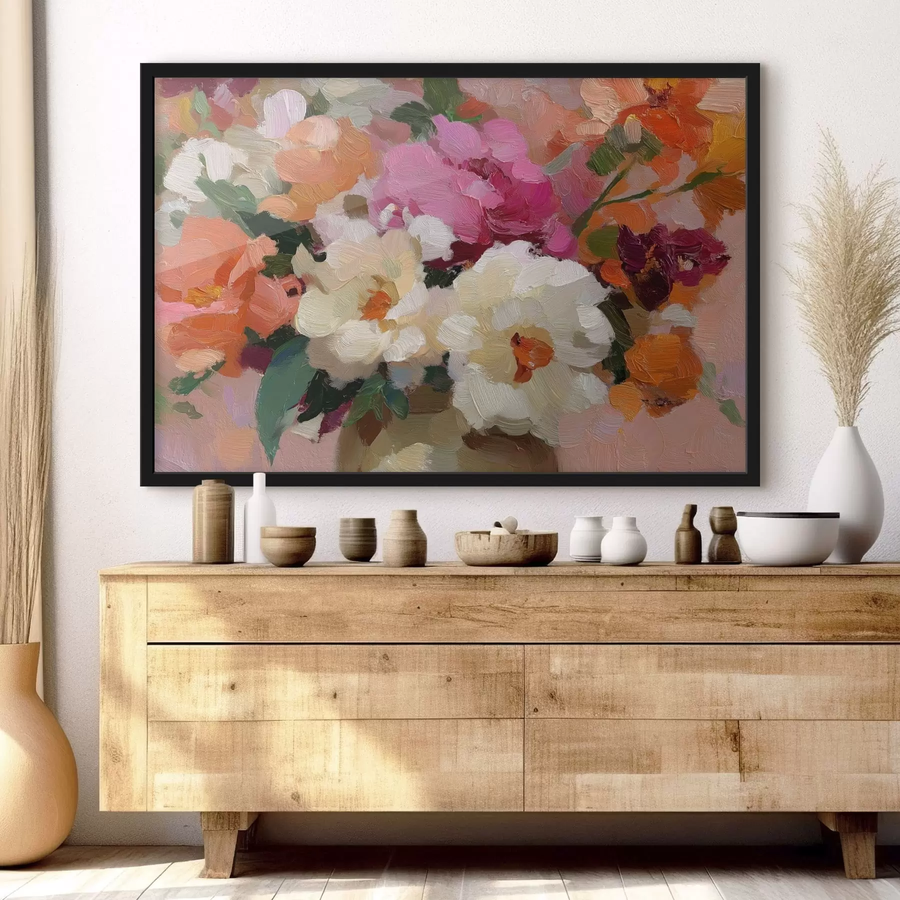 murales de pared Ramo de flores abstracto f47919