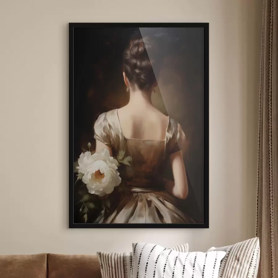 murales de pared Retrato femenino de espaldas f47921