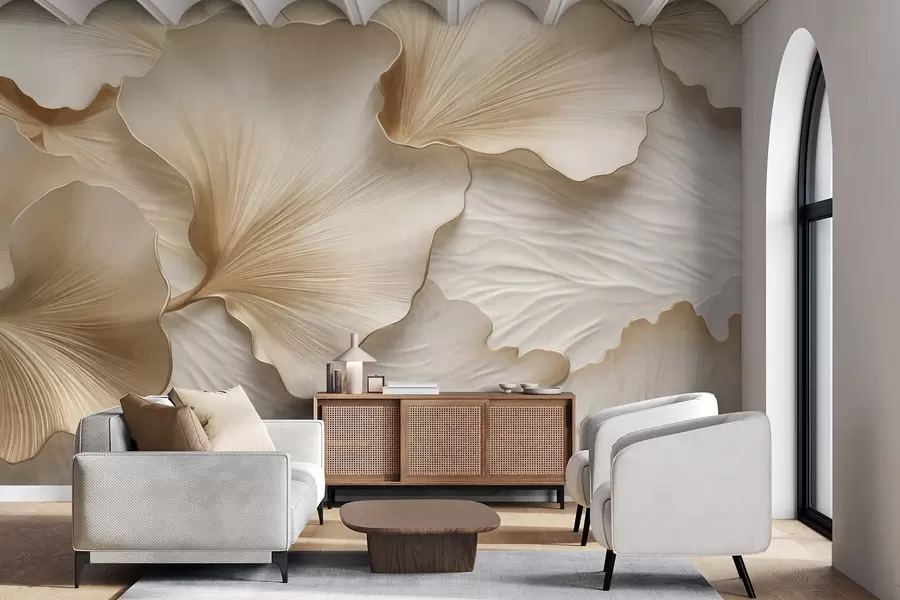 murales de pared Hojas y calor w09741