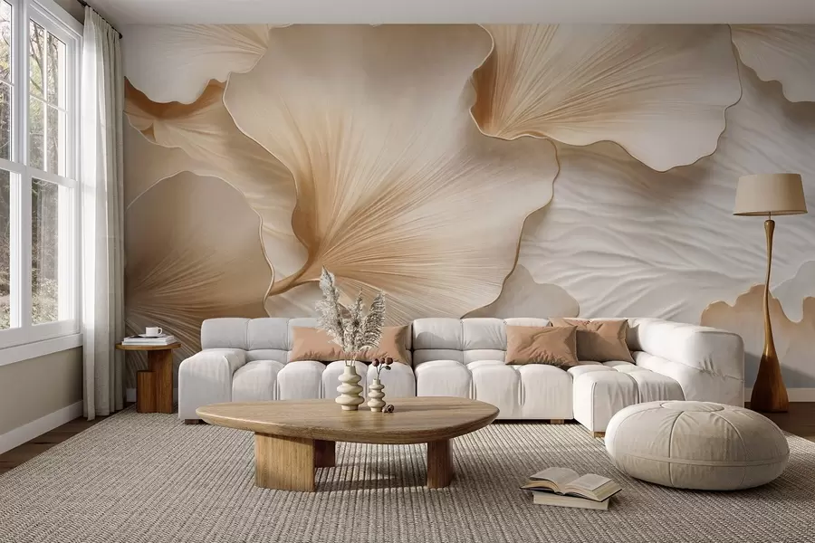 murales de pared Hojas y calor w09741