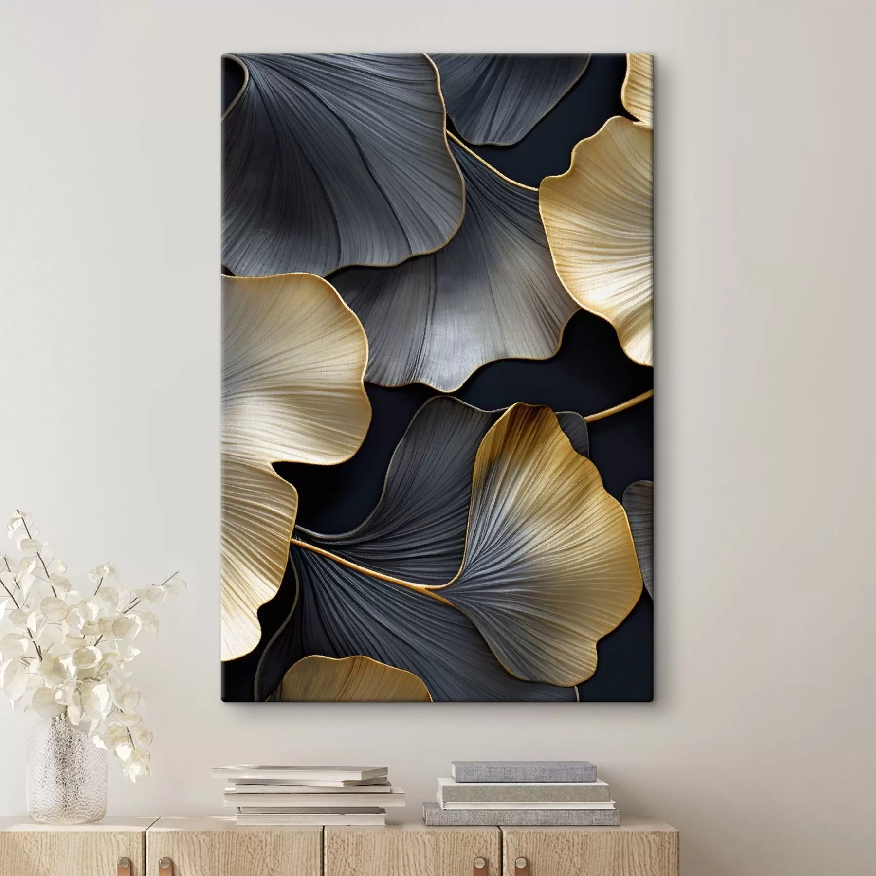 murales de pared Hojas de ginkgo s48006