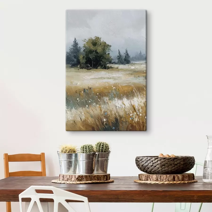 murales de pared Plantas de campo, imitación de pintura al óleo s48009