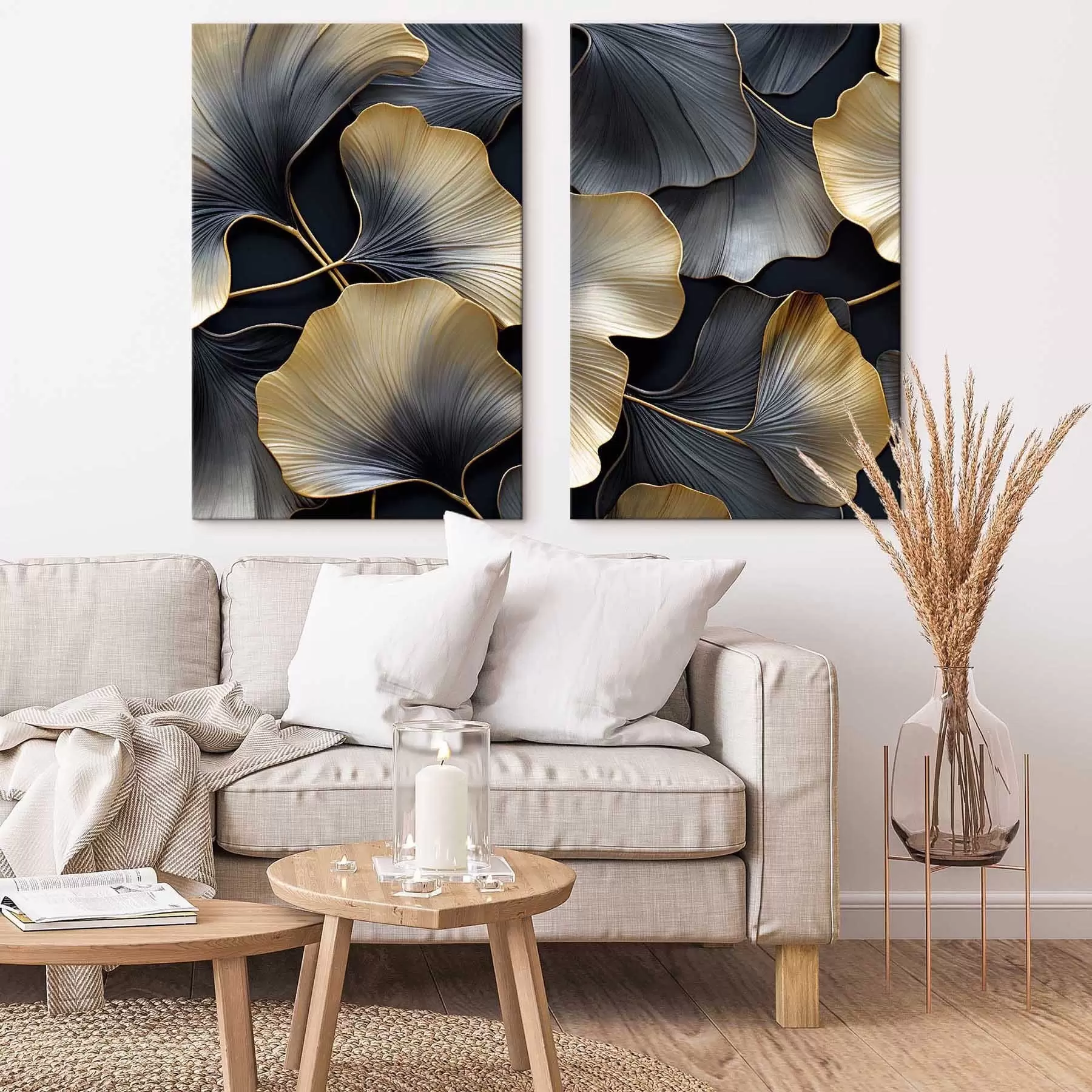murales de pared Hojas de ginkgo m30046