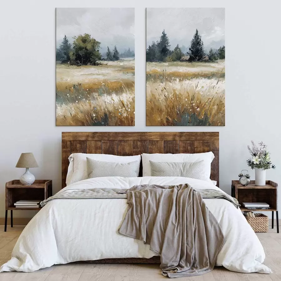 murales de pared Plantas de campo, imitación de pintura al óleo m30047