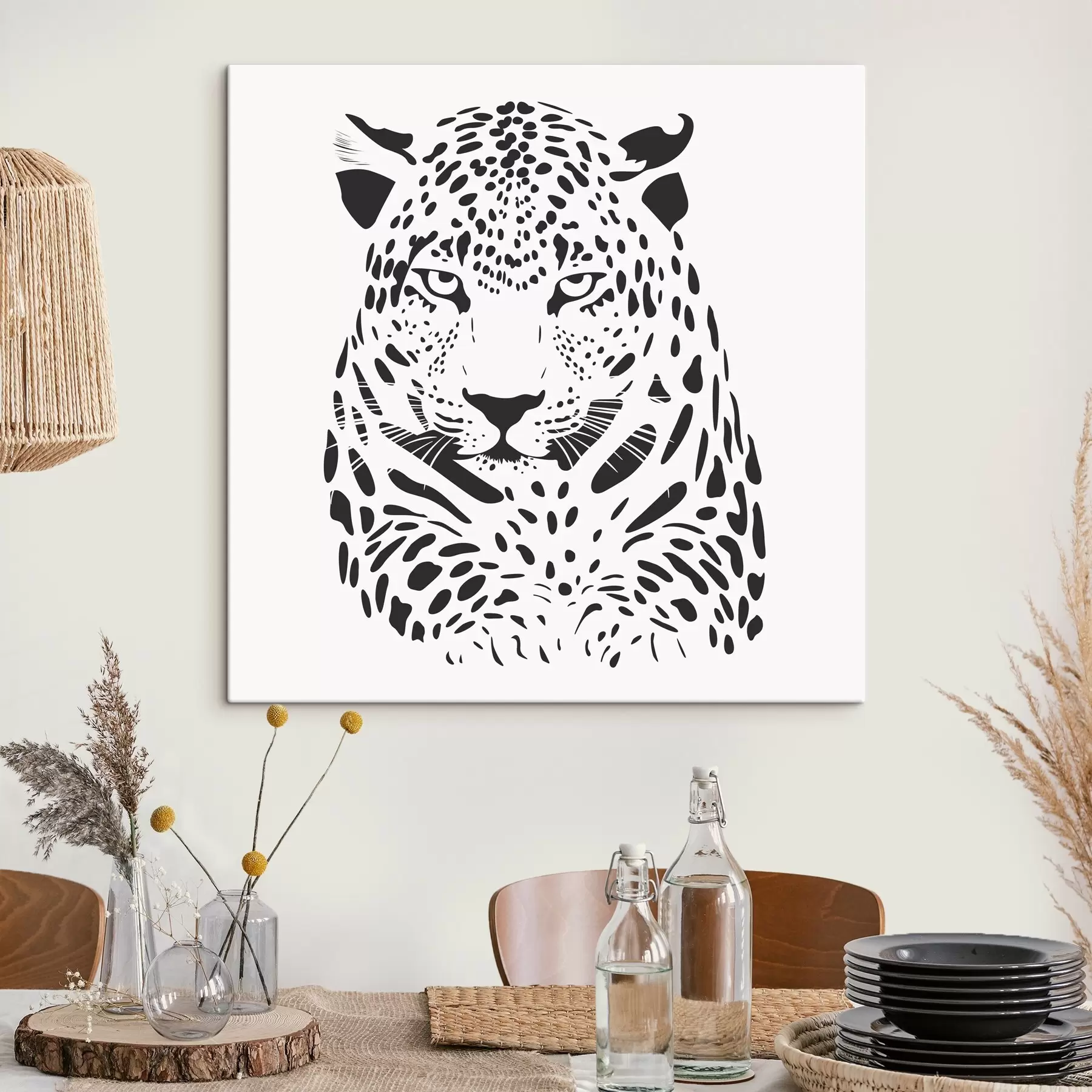 murales de pared Leopardo s48041