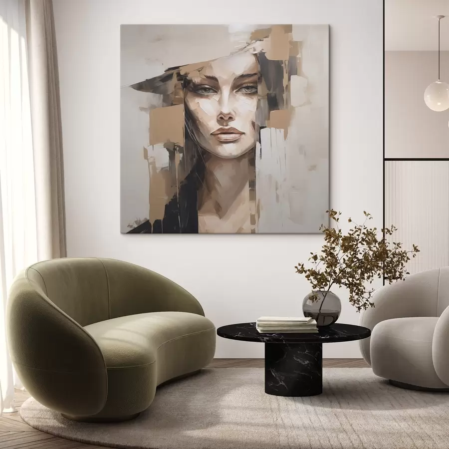 murales de pared Retrato abstracto s48051