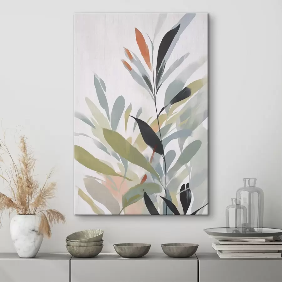 murales de pared Imitación de la vegetación en la pintura s48059