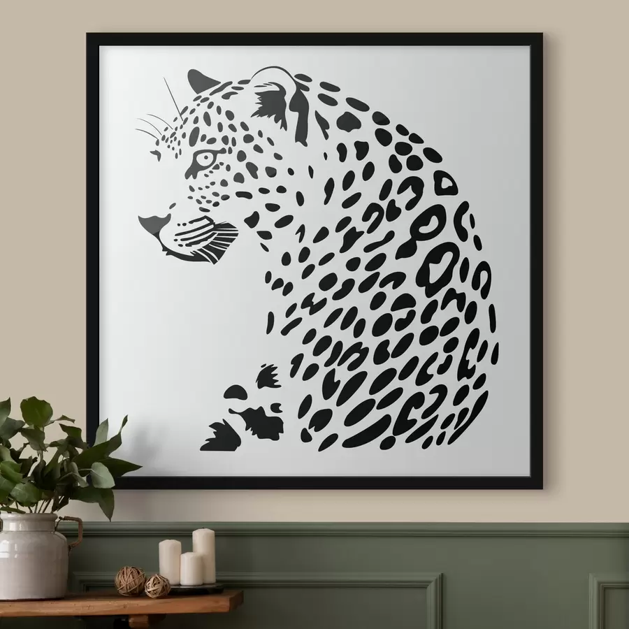 murales de pared Leopardo f48040