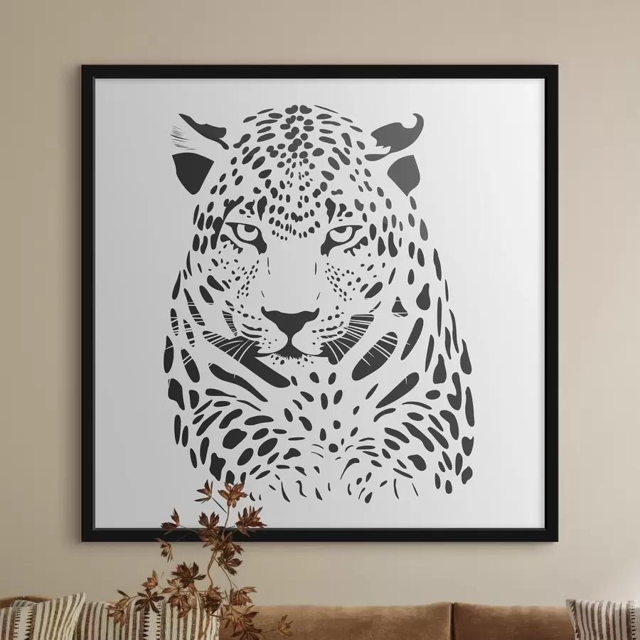 murales de pared Leopardo f48041