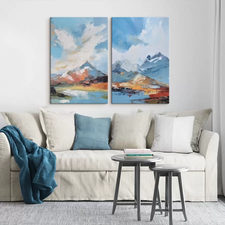 murales de pared paisaje de montaña m30070