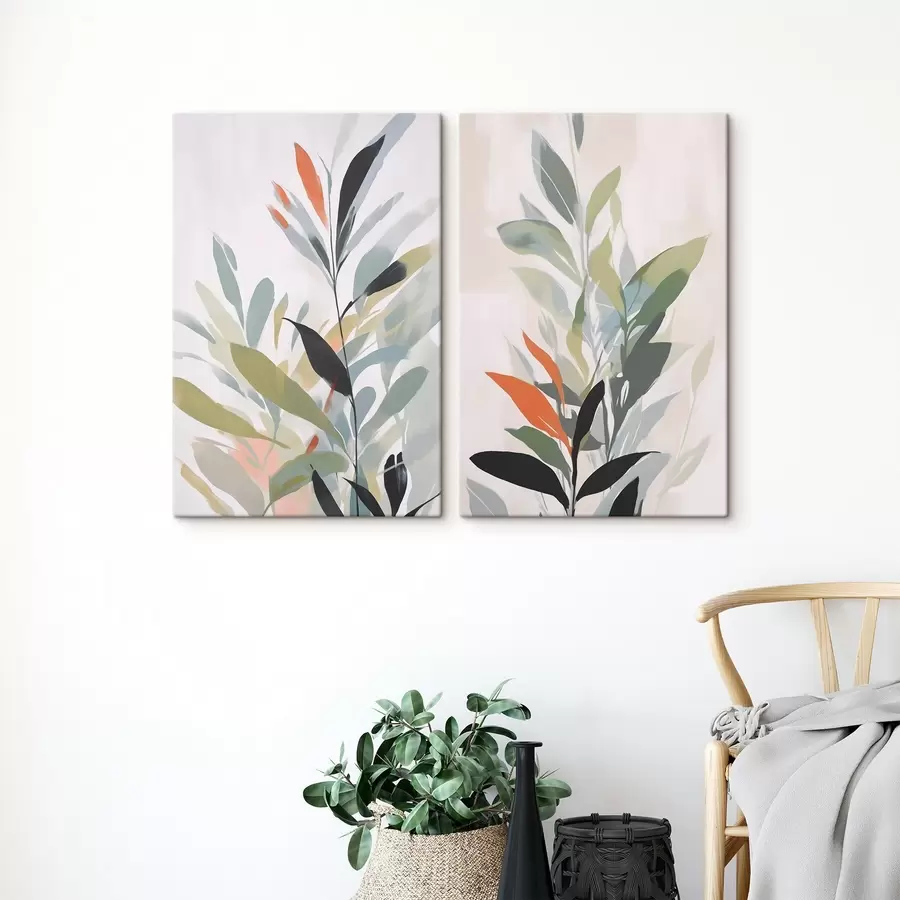 murales de pared Imitación de la vegetación en la pintura m30077