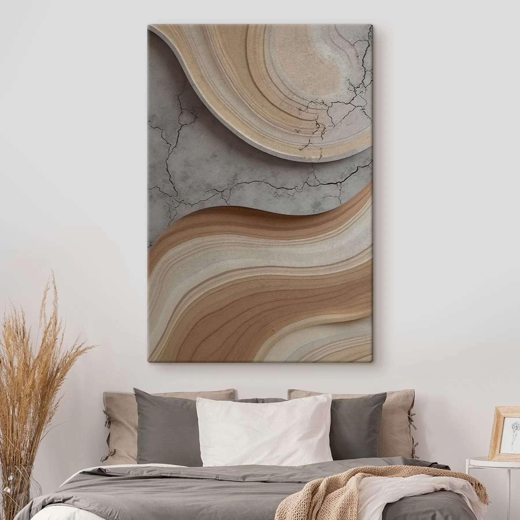 murales de pared Madera y mármol claro, imitación. s48103