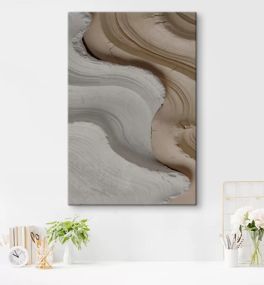 murales de pared Moldura clara y beige s48107