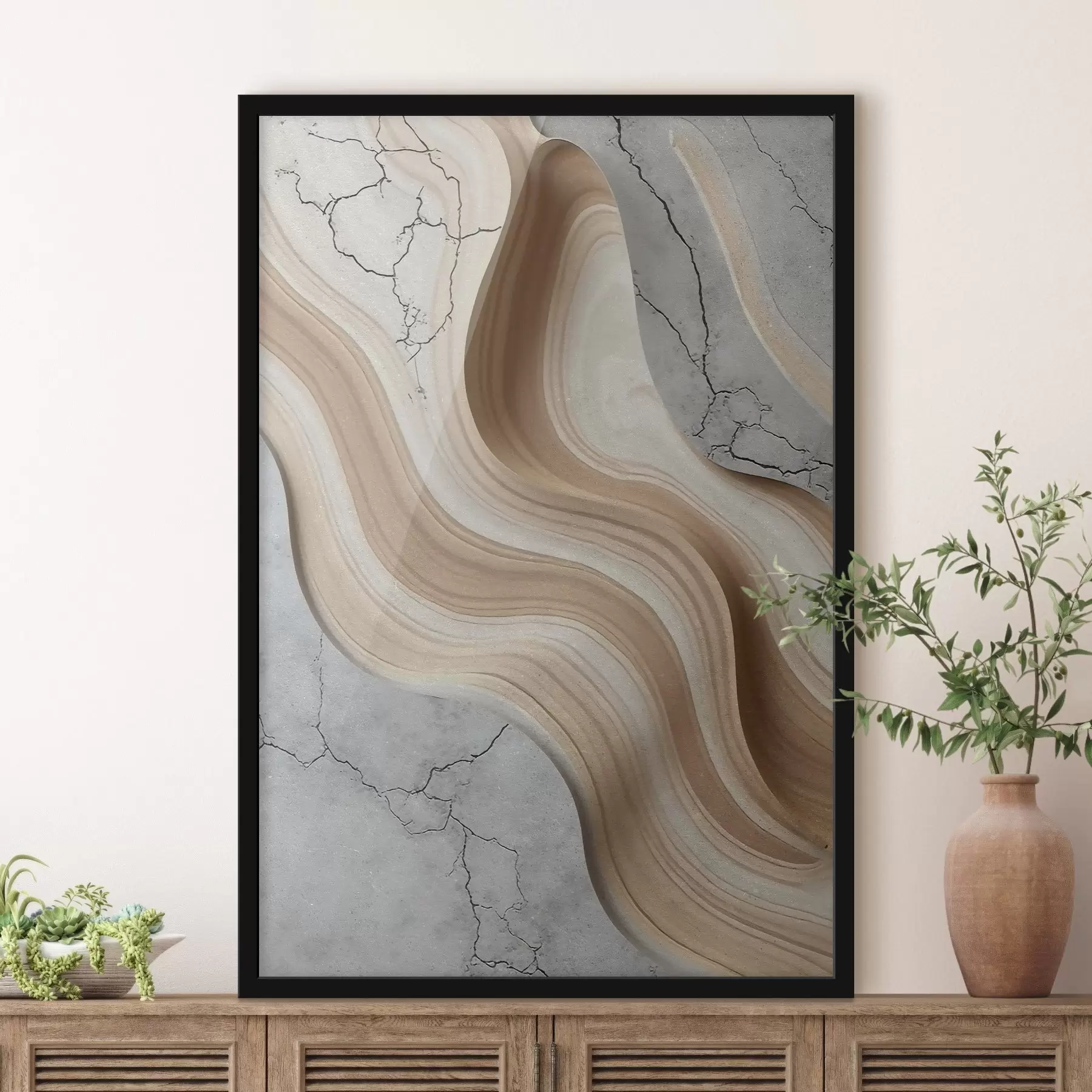 murales de pared Madera y hormigón ligero, imitación f48104